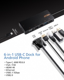 Station d'accueil USB 3.1 (USB-C) multiports