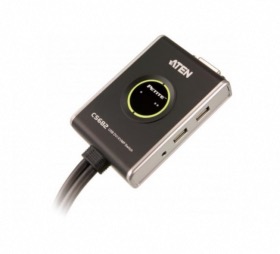 Mini switch KVM DVI/USB Audio ATEN CS682 2 ports
