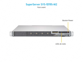 Serveur rackable 1U Socket 1151 pour Celeron i3 i5 i7