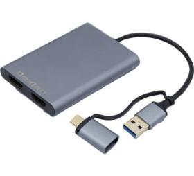 Carte graphique 2 HDMI sur prise USB A/C