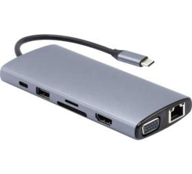 Station d'accueil USB-C 11 ports double affichage