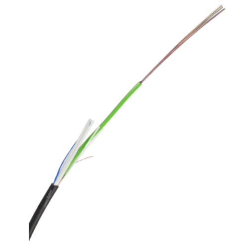 Câble optique 12 fibres multimode OM4 50/125 à la coupe