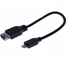 Cordon OTG micro USB vers USB 21 cm