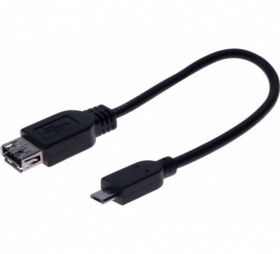 afficher l'article Cordon OTG micro USB vers USB 21 cm