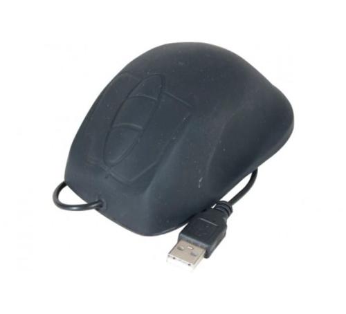 Souris en silicone étanche USB/PS2 noire