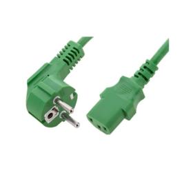 Cordon lectrique pour onduleur ou cran 1,8 m vert