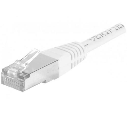 Cable ethernet blanc 2 m catégorie 6 F/UTP aluminium