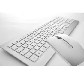 Pack clavier souris sans fil CHERRY DW 8000 Argent/Blanc