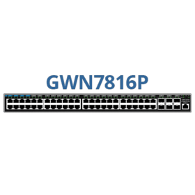 Switch 48 ports giga PoE+ 6 SFP+ Grandstream GWN7816P