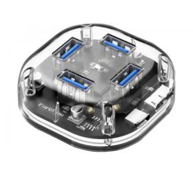 Hub 4 ports USB 3.0 transparent HB304