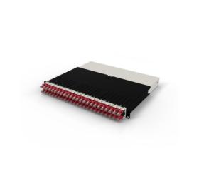 Panneau Patchbox One 24 RJ45 Cat6a UTP 0,8 m 8U rouges