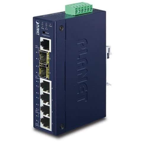 Switch industriel 4 ports 2 SFP Planet IGS-5225-4T2S