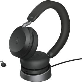 afficher l'article Casque USB-C Bluetooth Jabra Evolve2 75 + socle MS