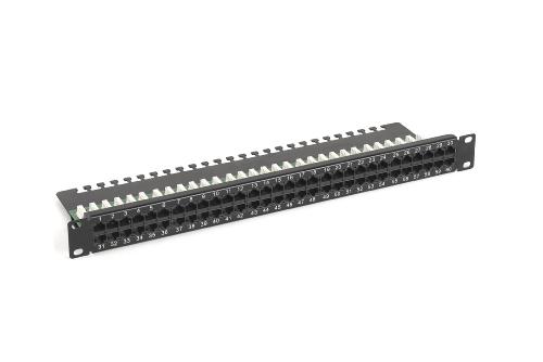 Panneau brassage téléphonie 50 ports RJ45 câblés
