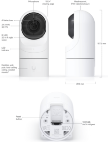 Caméra IP 2K HD UniFi Protect G5 Flex Ubiquiti