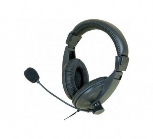 Casque micro stéréo éco jack 3.5 mm noir