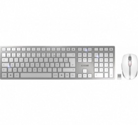 Pack clavier souris sans fil CHERRY DW 9000 blanc/argent