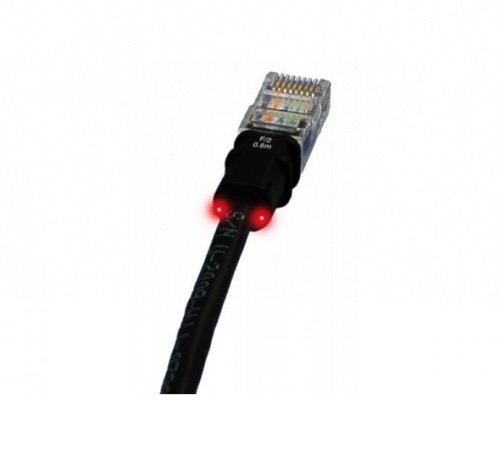 Cable PatchSee Cat. 5e F/UTP 3,1 m à repérage lumineux