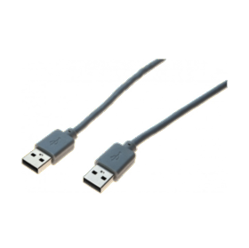 Cordon USB 2.0 type A M/M 3 m gris