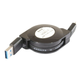 Cordon rétractable USB 3.0 vers micro USB 3.0 Longueur 1 m