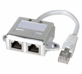 Doubleur de prise RJ45 blindé