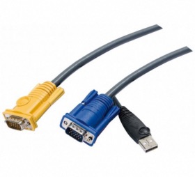 Cordon KVM VGA/USB 6 mètres ATEN 2L-5206UP