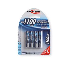 Piles rechargeables HR03 AAA 1100 mAh - Blister de 4