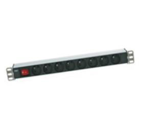 Bandeau rackable 8 prises FR et interrupteur
