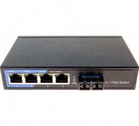 Switch 4 ports convertisseur fibre SC multimode 2 Km