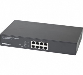 Switch 8 ports gigabit ethernet manageable PoE 130W