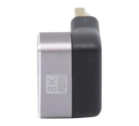 Adaptateur HDMI 2.1 8K M/F coudé vertical 270°