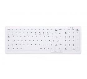 afficher l'article Clavier USB lavable AK-C7000 IP68 CHERRY blanc FR