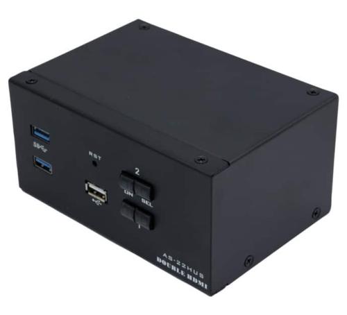 Switch KVM HDMI/USB 3.0 2 ports 4K double écran