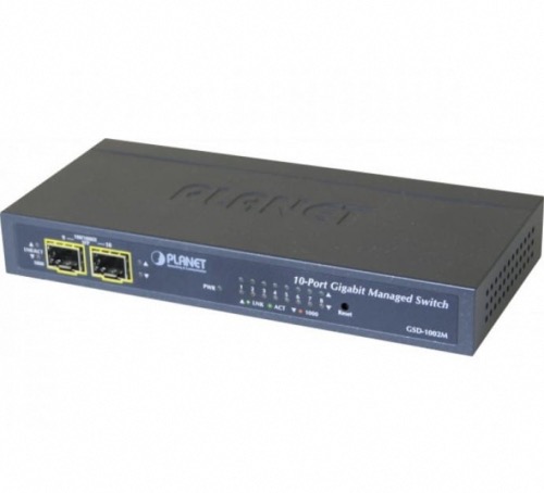 Switch Planet GSD-1002M 8 ports gigabit 2 SFP manageable