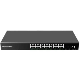 afficher l'article Switch 24 ports giga PoE+ 360W 4 SFP Grandstream