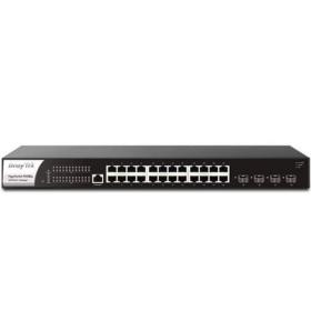 afficher l'article Switch 24 ports giga PoE+ 400W 4 SFP+ Vigor P2280X