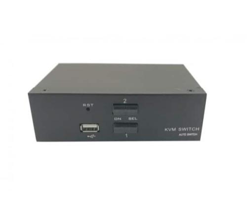 Switch KVM DP/USB/Audio 2 ports avec câbles