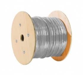 Touret 500 m de cble gris multibrin blind F/UTP catgorie 5e