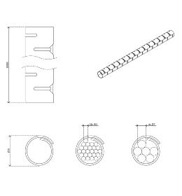 Range-câbles Addit 762 argent Dataflex