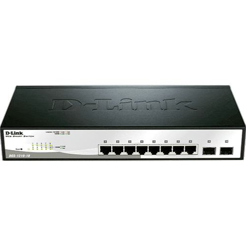 Switch 8 ports giga 2 SFP D-Link DGS-1210-10