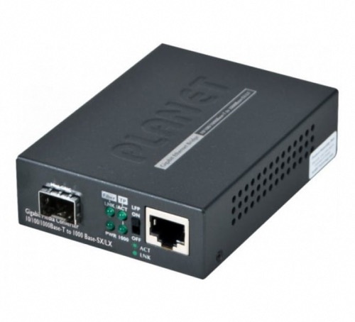 Convertisseur fibre optique SFP RJ45 gigabit Planet GT-805A