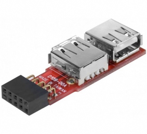 Adaptateur 2 ports USB 2.0 internes sur carte mère