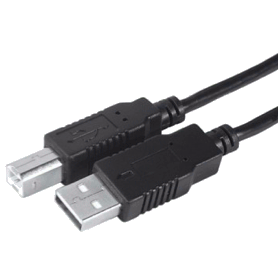 Cordon USB 2.0 type AB M/M 5 m noir