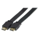 Cordon plat HDMI High Speed noir - longueur 5 mètres