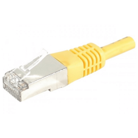 Cble RJ45 jaune 1,5 M catgorie 6a S/FTP cuivre