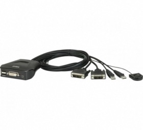 Mini switch KVM DVI/USB ATEN CS22D 2 ports