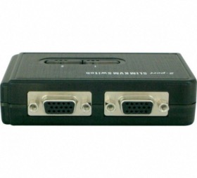 Pocket switch KVM VGA/USB 2 ports