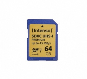 Carte SDHC UHS-I Class 10 Intenso 64Go