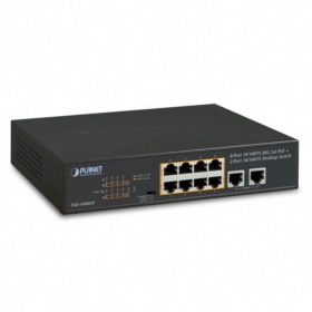 Switch rackable 10 ports Planet FSD-1008HP (8 PoE 120W)