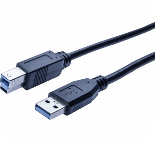 Cordon USB 3.1 Gen1 type A/B noir 1,8 m